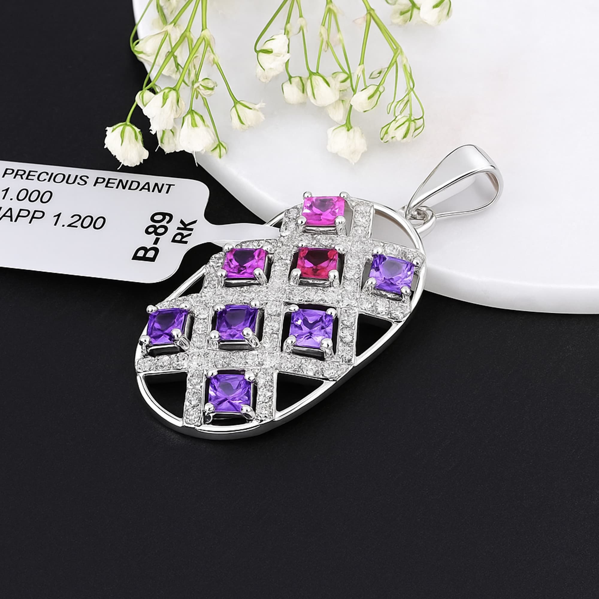 Violet Reverie Pendant alternate view