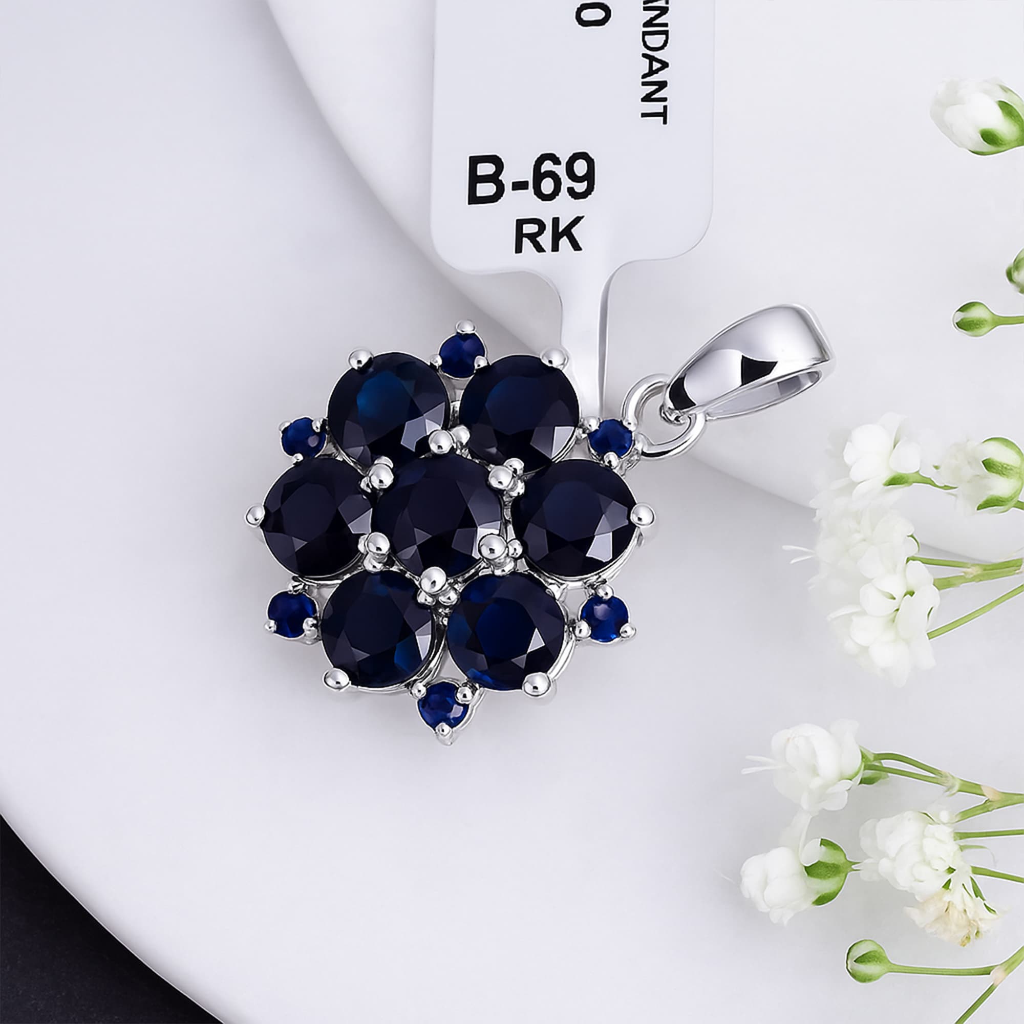 Midnight Bloom Pendant alternate view