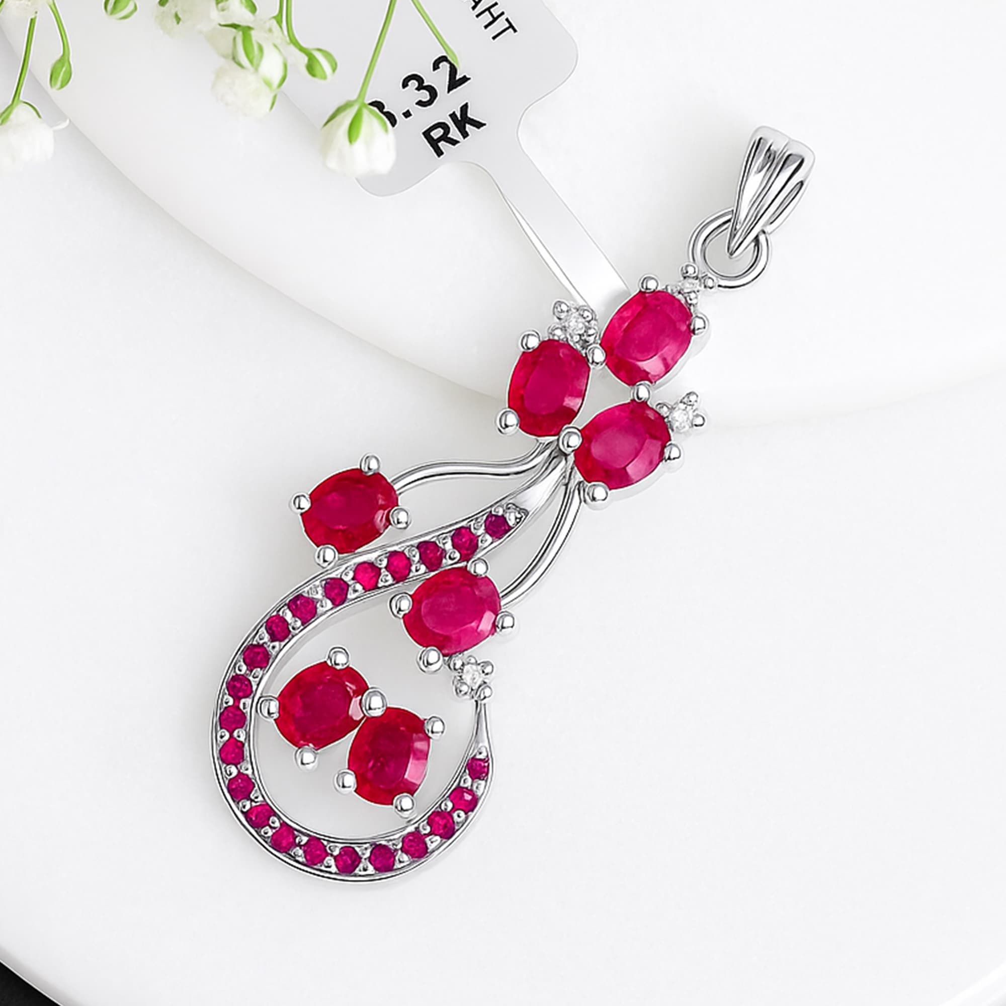 Ruby Cascade Pendant