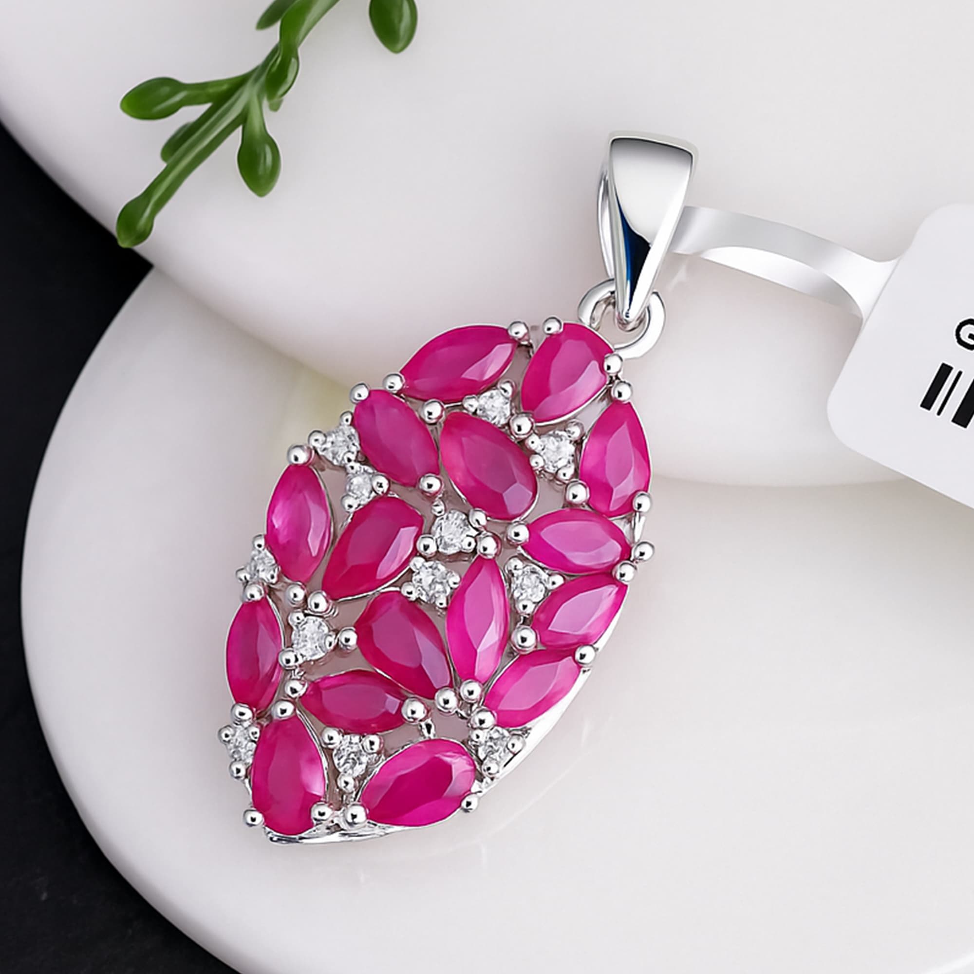 Ruby Marquise Pendant