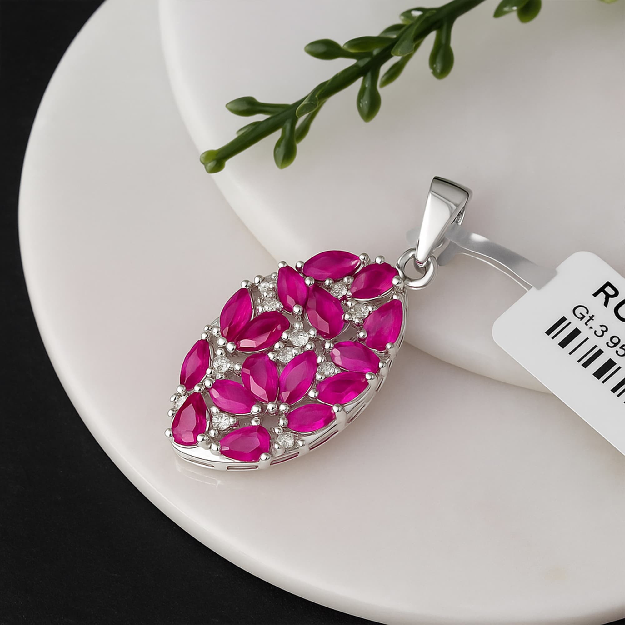 Ruby Marquise Pendant alternate view
