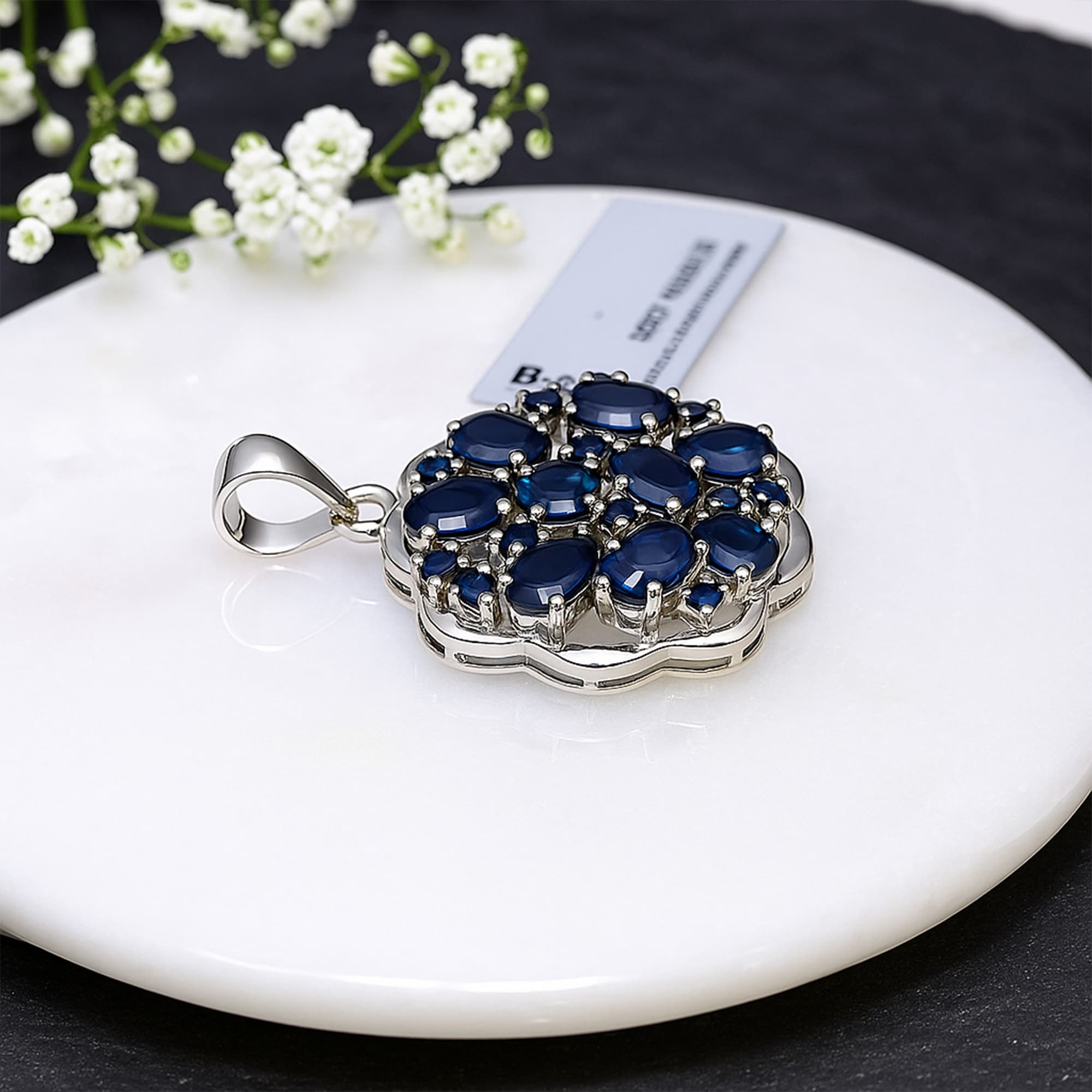 Sapphire Bloom Pendant