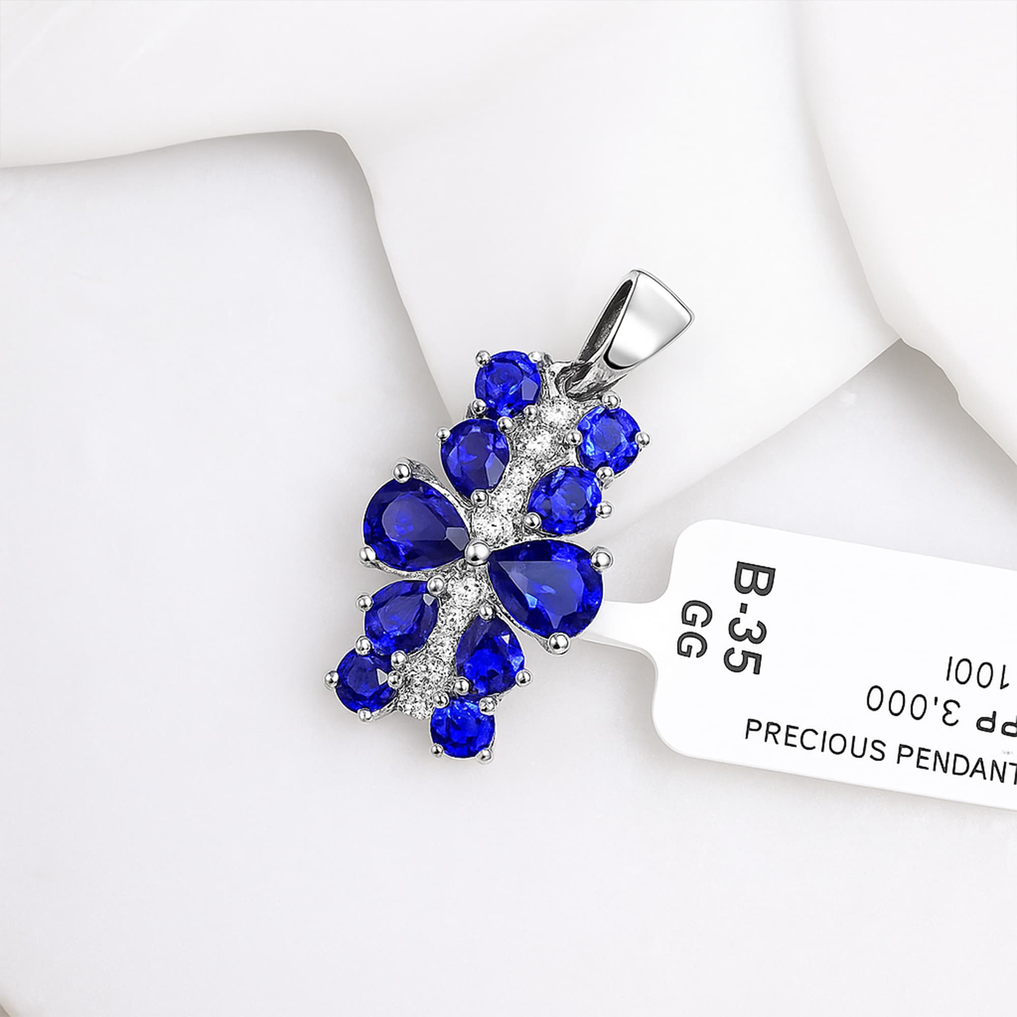 Sapphire Flutter Pendant