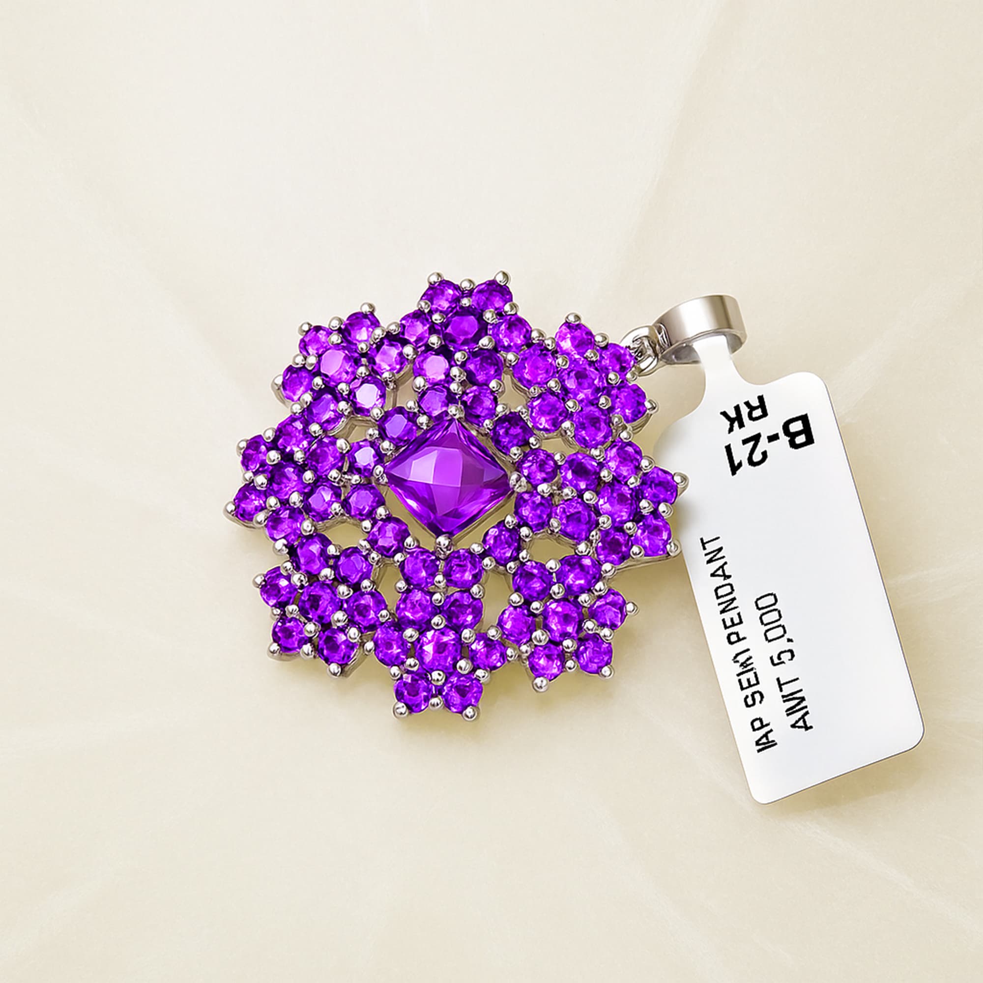 Amethyst Galaxy Pendant alternate view