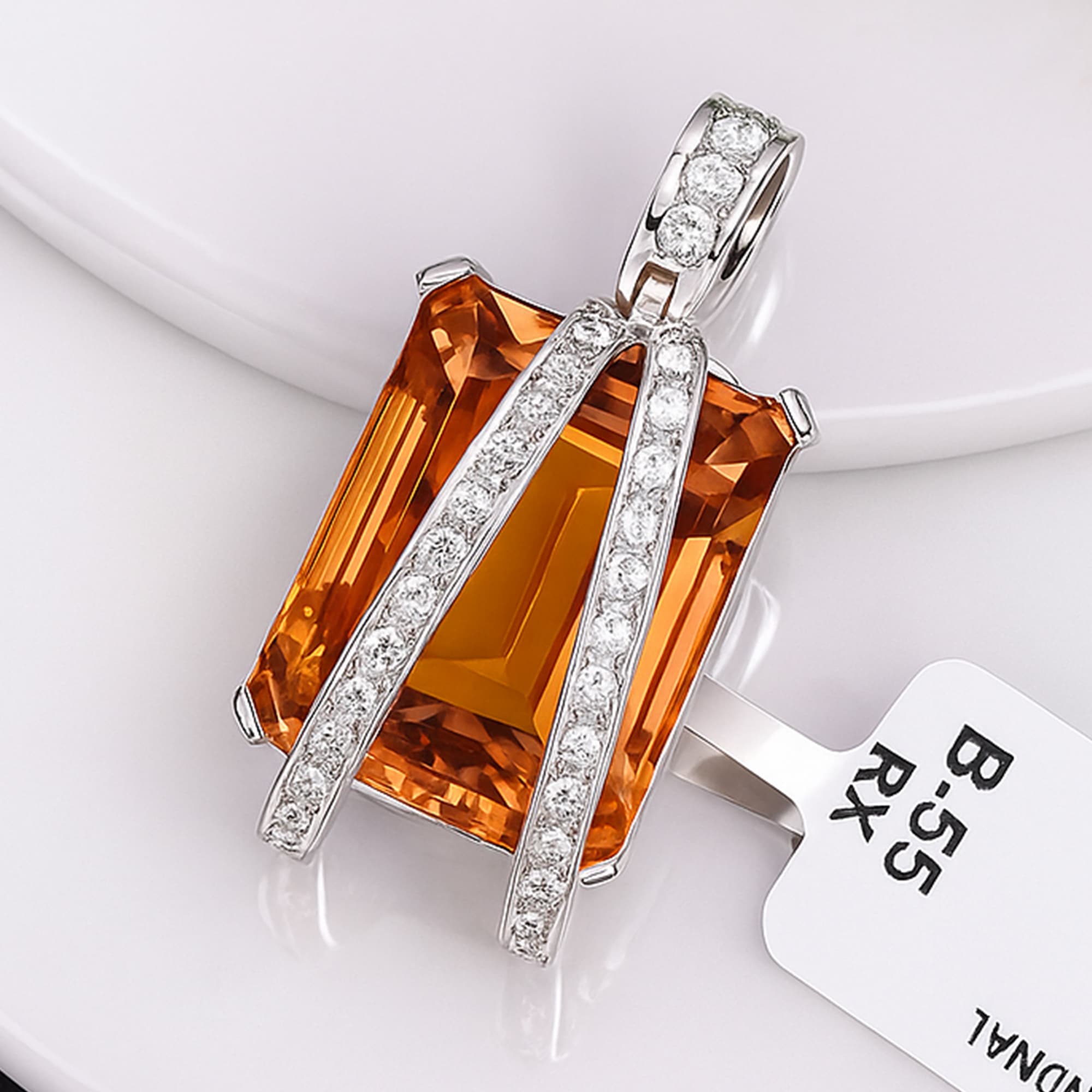 Amber Crown Pendant