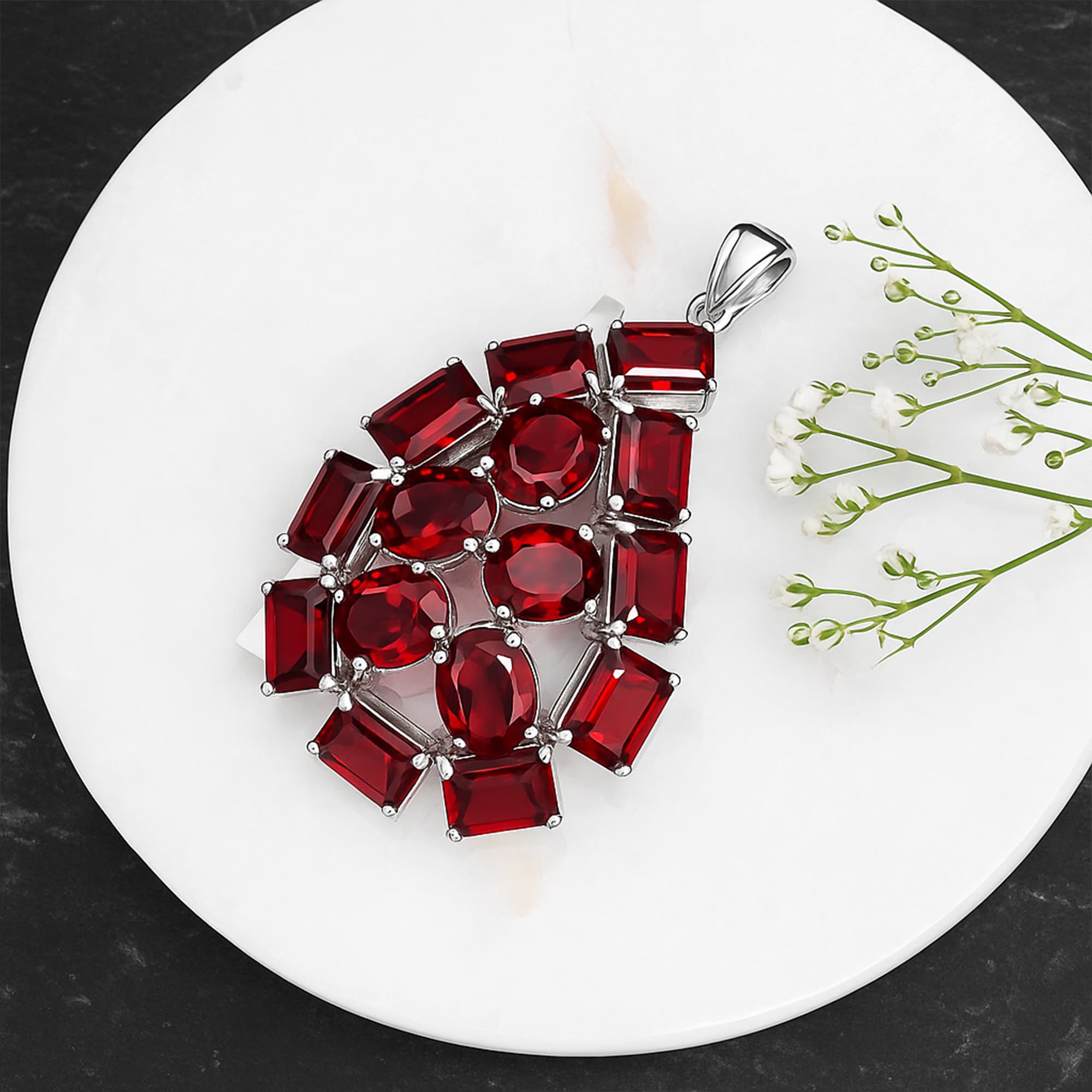 Garnet Grandeur Pendant alternate view