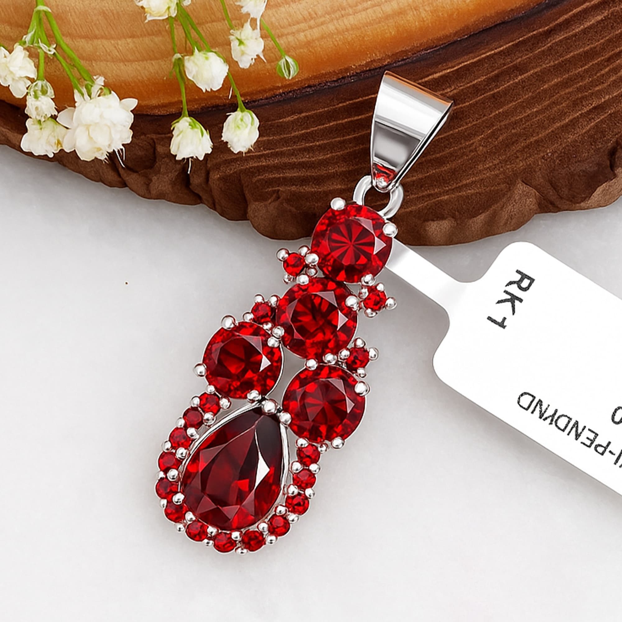 Pyrope Cascade Pendant