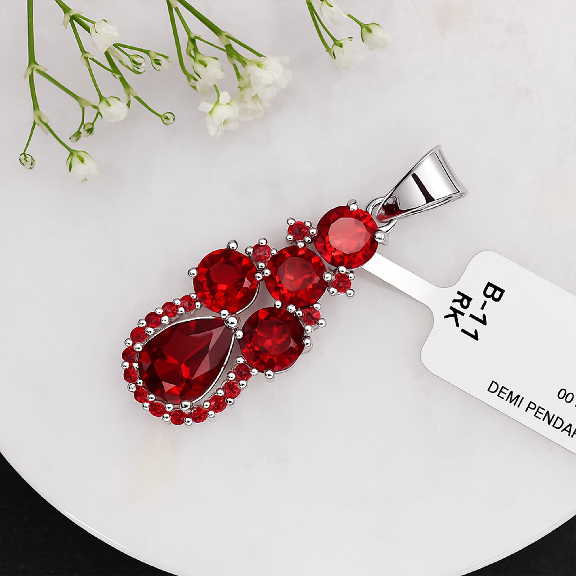 Pyrope Cascade Pendant