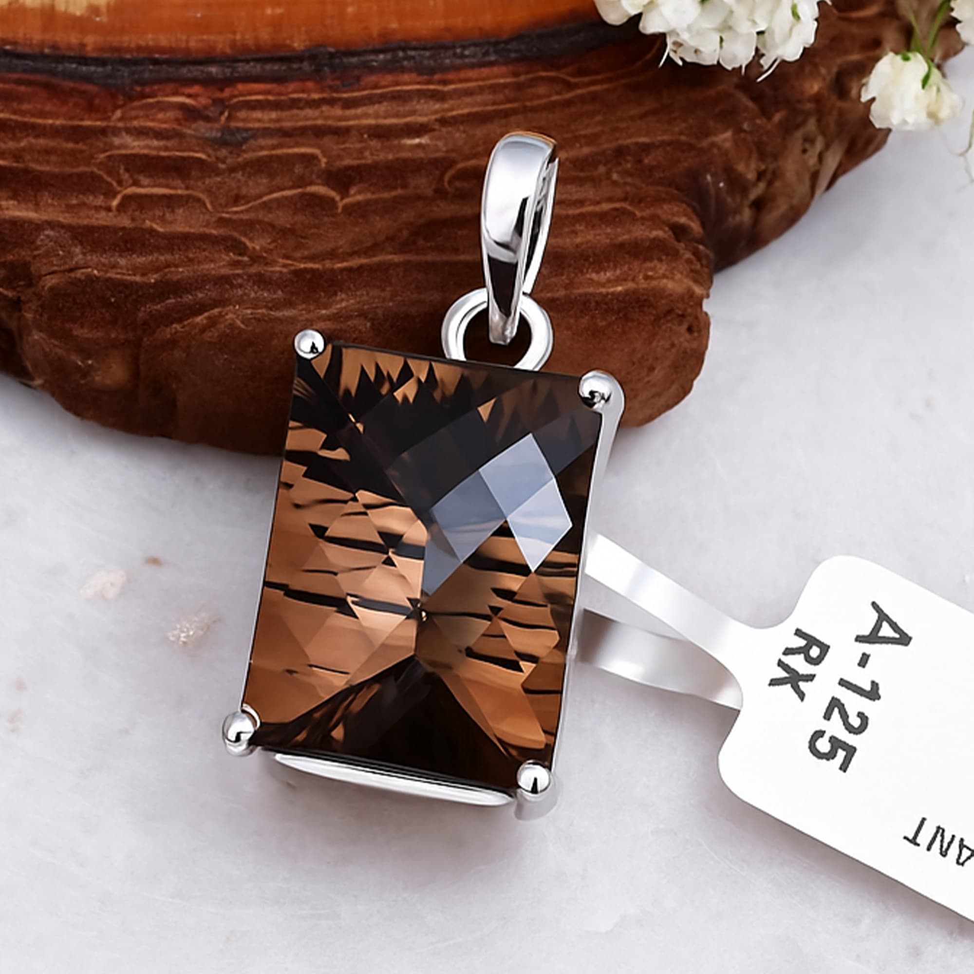 Midnight Majesty Smoky Quartz Pendant