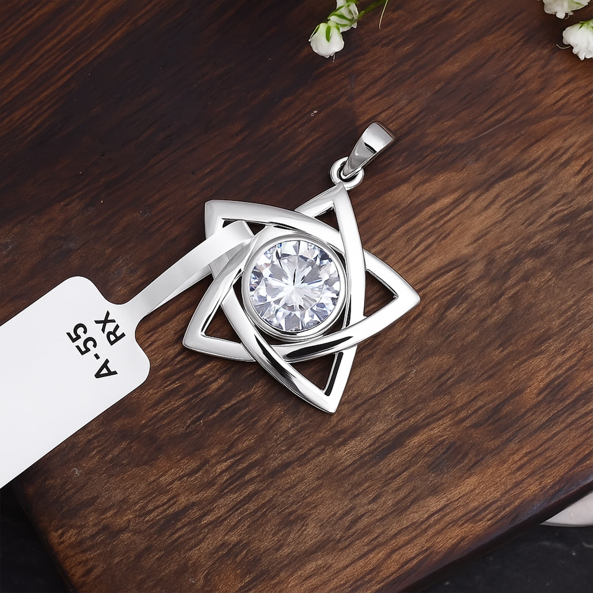 Celestial Star Moissanite Pendant