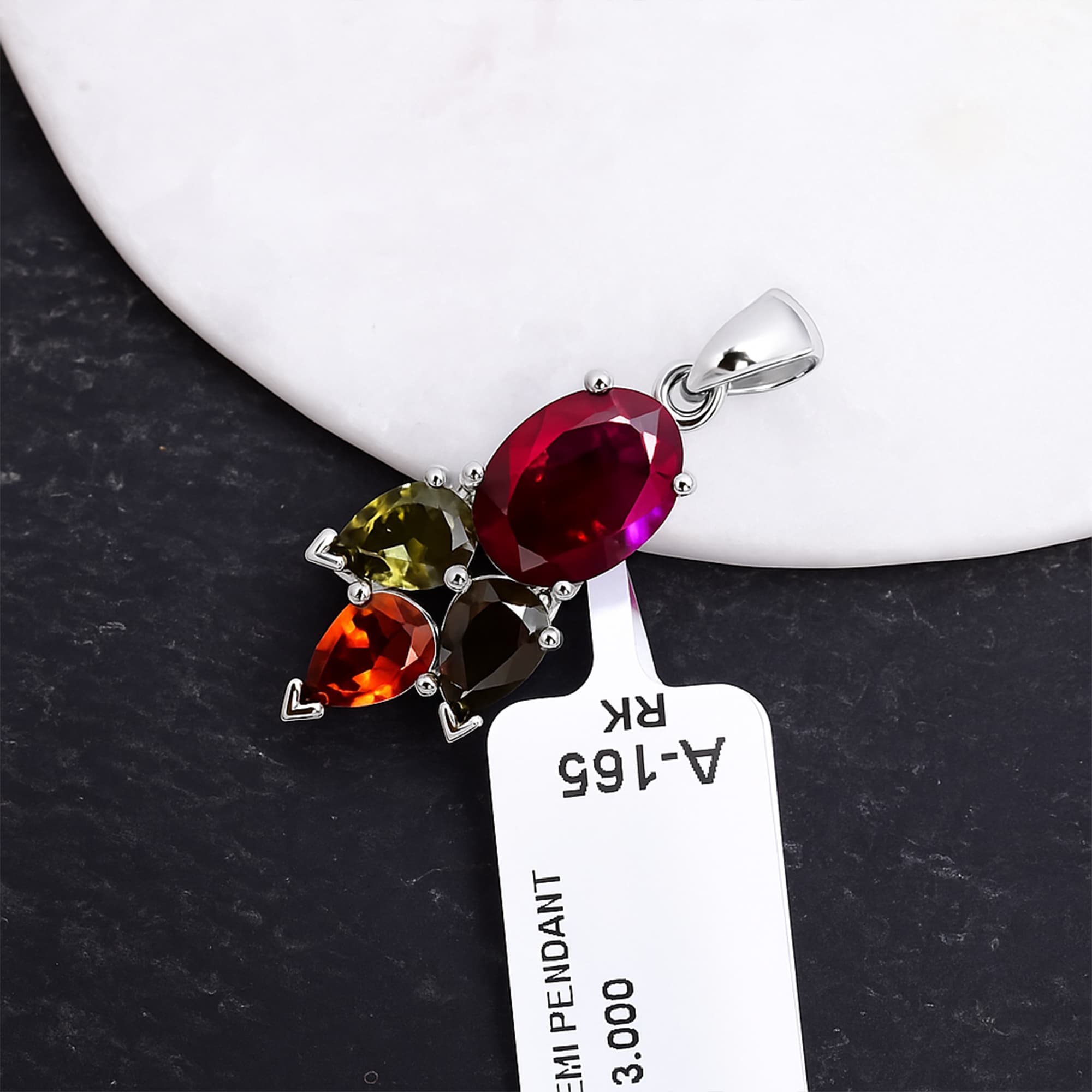 Festival Bloom Multi Tourmaline Pendant