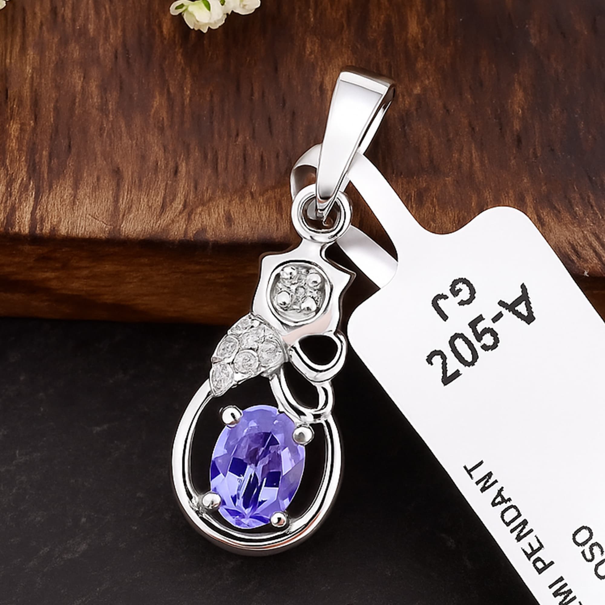 Twilight Tanzanite Bloom Pendant