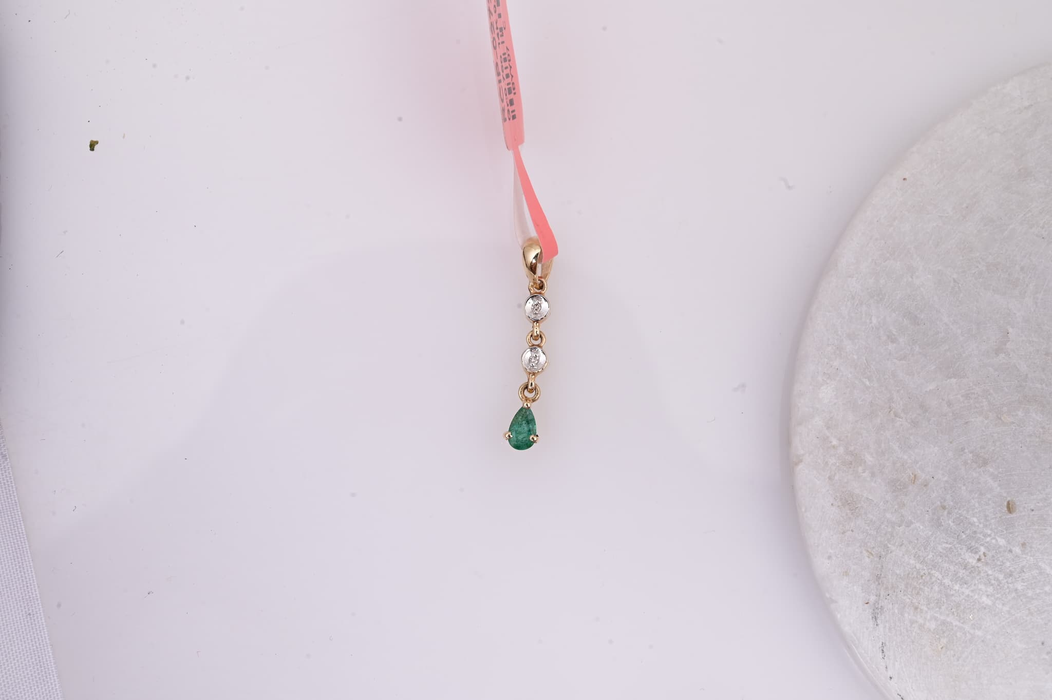 Emerald Cascade Diamond Pendant