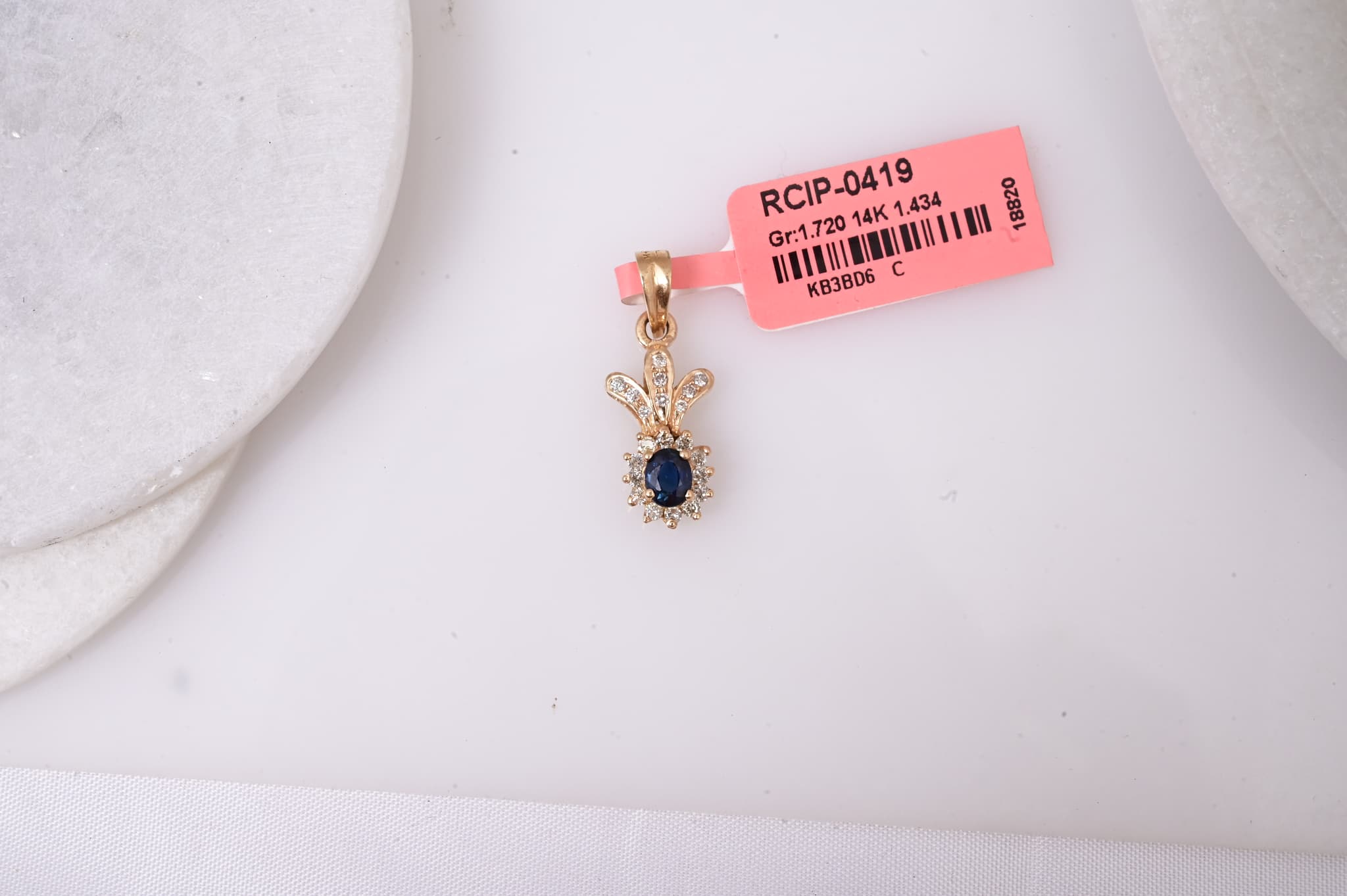 Celestial Sapphire Diamond Pendant