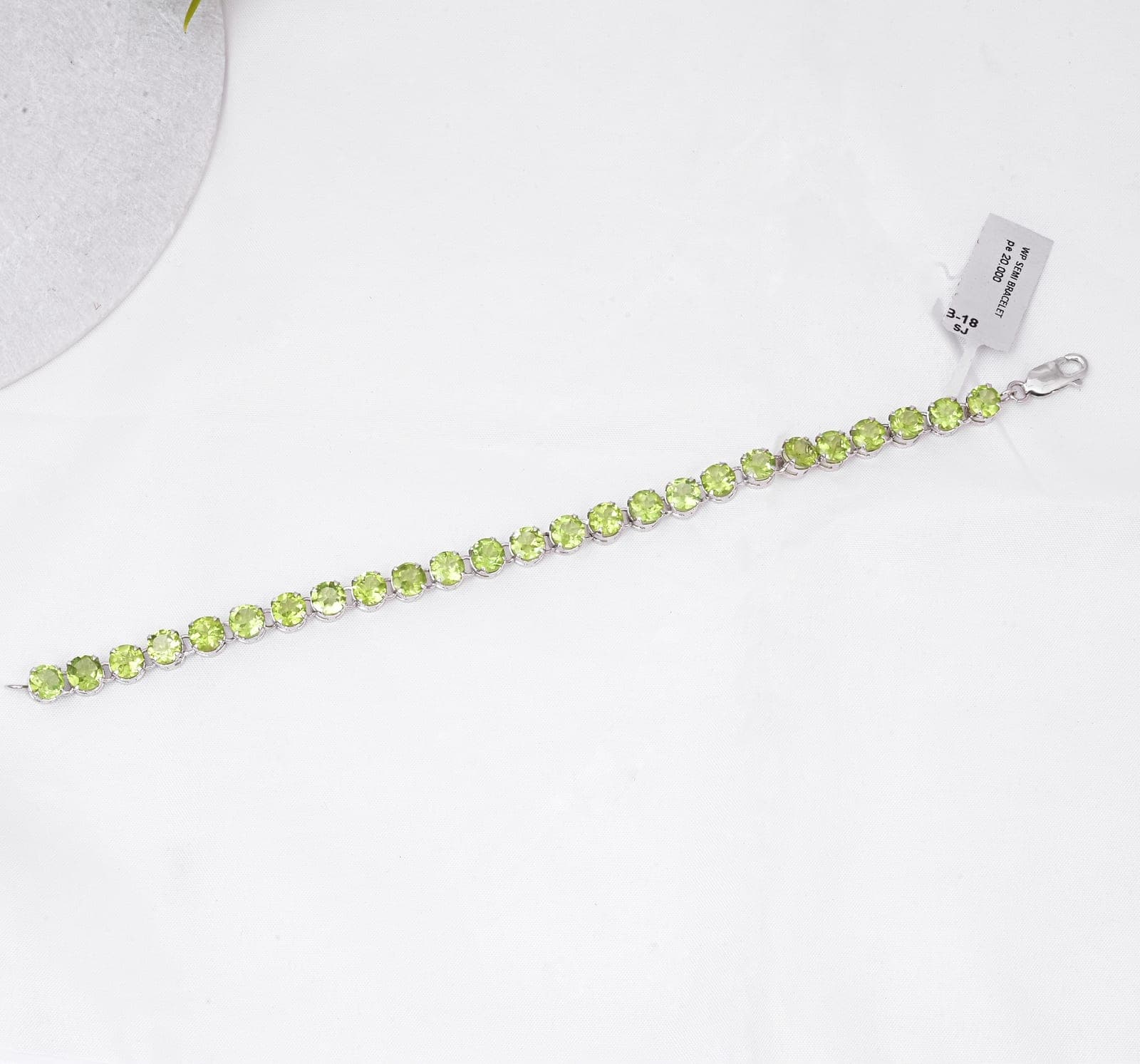 Verdant Glow Peridot Tennis Bracelet