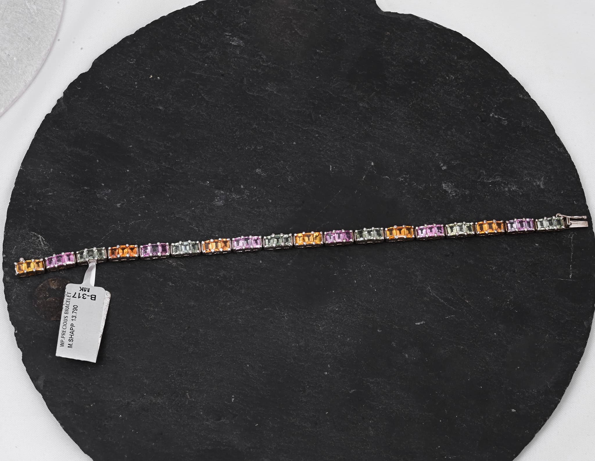 Spectrum Luxe Multi Sapphire Statement Bracelet